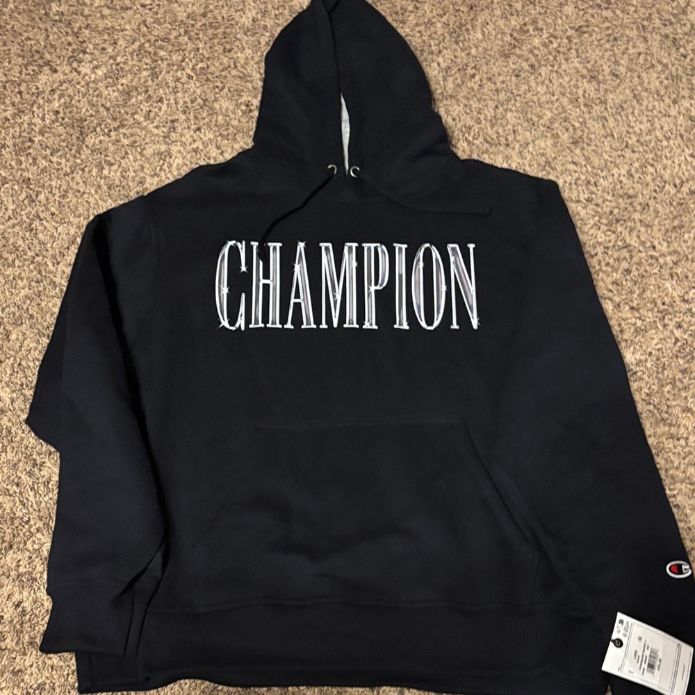 NWT Champion Black Pullover Hoodie